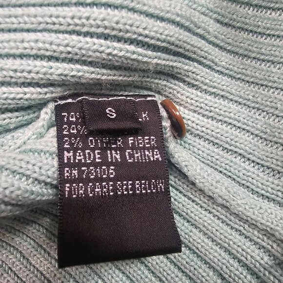 Michael Simon Floral Cardigan Sweater S Multicolor Spun Silk/Cotton Art to Wear - Picture 4 of 11